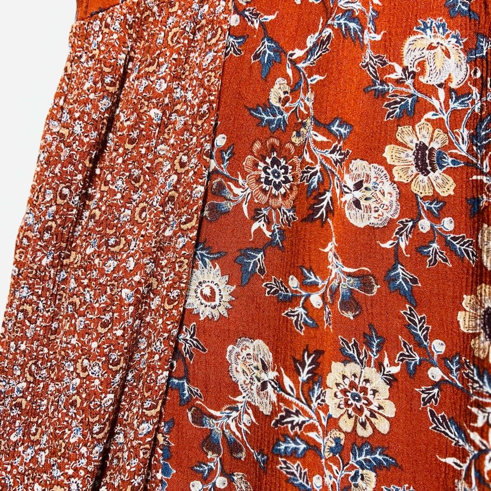 KNOX ROSE Dress Womens Size Small Floral COTTAGECORE Panel Button Up Bust Ladies - Picture 4 of 11